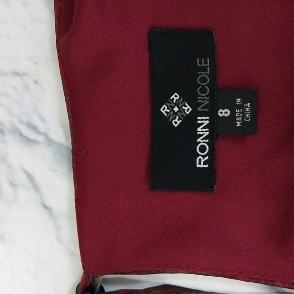 Ronni Nicole Dress Artsy Blousy Loose Fit on Top Sz 8 - Picture 5 of 5